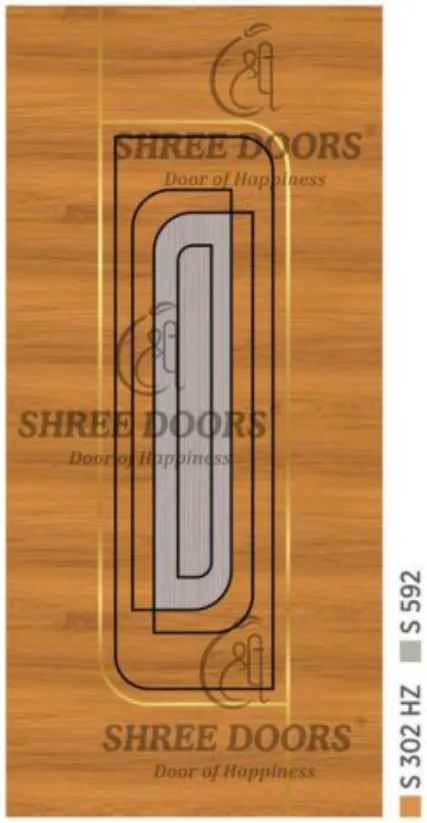 Eco Shine Gold Patti Laminated Doors preview