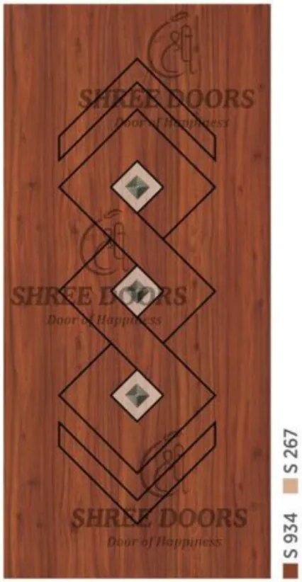 Eco Shine Gubbi Laminated Doors Door - Model CP 1013