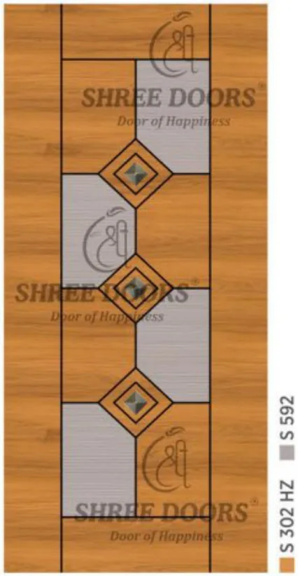 Eco Shine Gubbi Laminated Doors Door - Model CP 1026