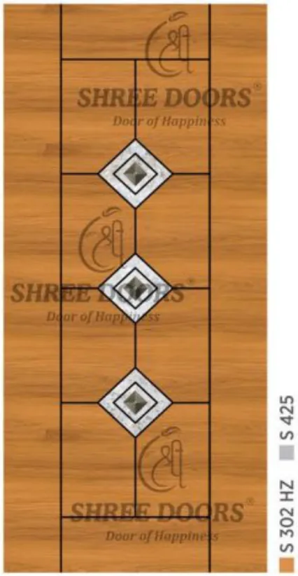 Eco Shine Gubbi Laminated Doors Door - Model CP 1027