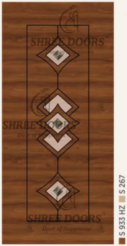 Eco Shine Gubbi Laminated Doors Door - Model CP 1033