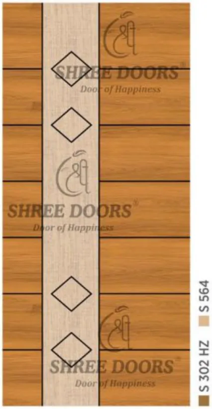 Eco Shine Jute Laminated Doors Door - Model CPJ 153