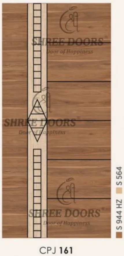 Eco Shine Jute Laminated Doors Door - Model CPJ 161