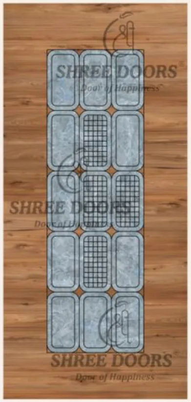 Eco Shine Korian PVC Doors Door - Model SKP 13