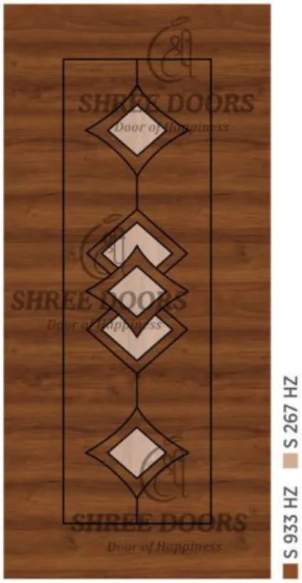 Eco Shine Laminated Doors Door - Model CP 108