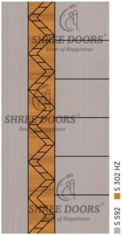Eco Shine Laminated Doors Door - Model CP 111
