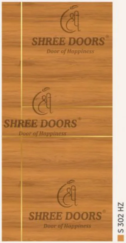 Eco Shine Laminated Gold Patti Doors Door - Model SL 7131