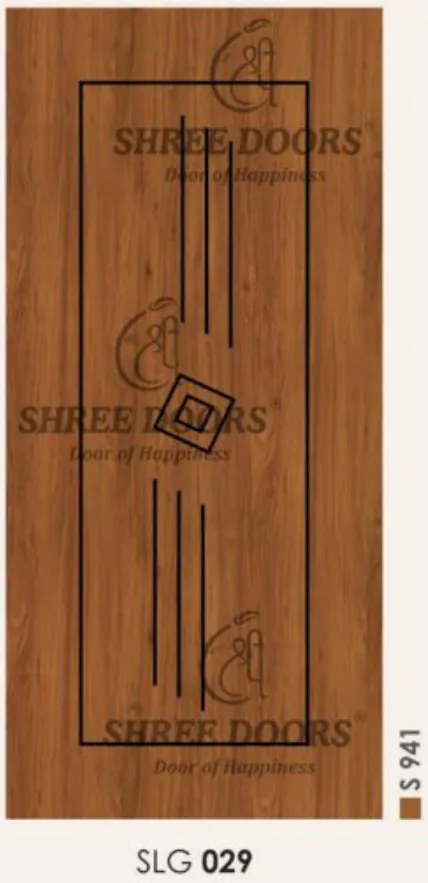 Eco Shine Laminated Groove Doors Door - Model SLG 029