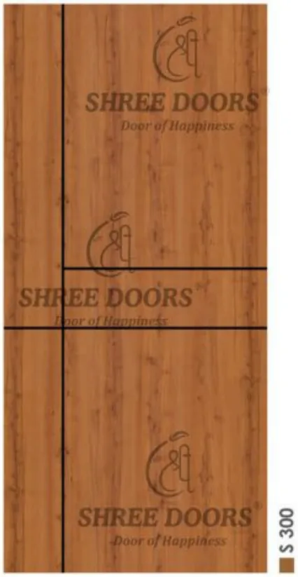 Eco Shine Laminated Groove Doors Door - Model SLG 037