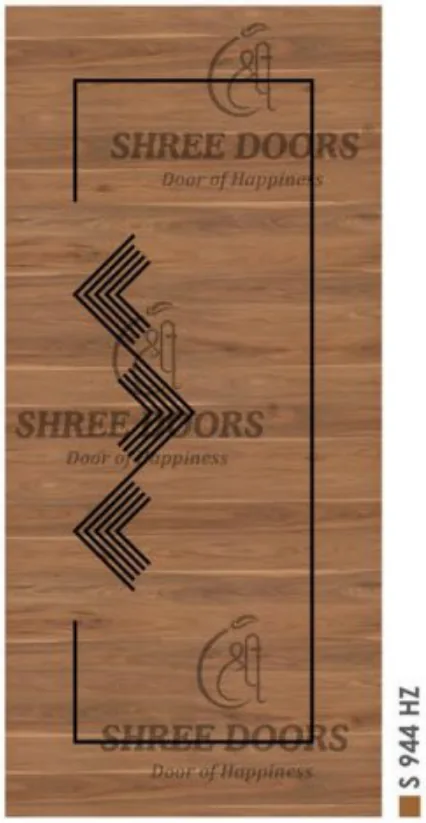 Eco Shine Laminated Groove Doors Door - Model SLG 039