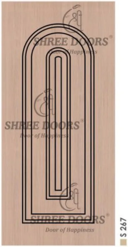 Eco Shine Laminated Groove Doors Door - Model SLG 042