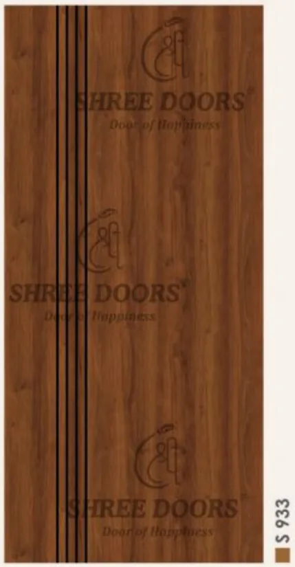 Eco Shine Laminated Groove Doors Door - Model SLG 044