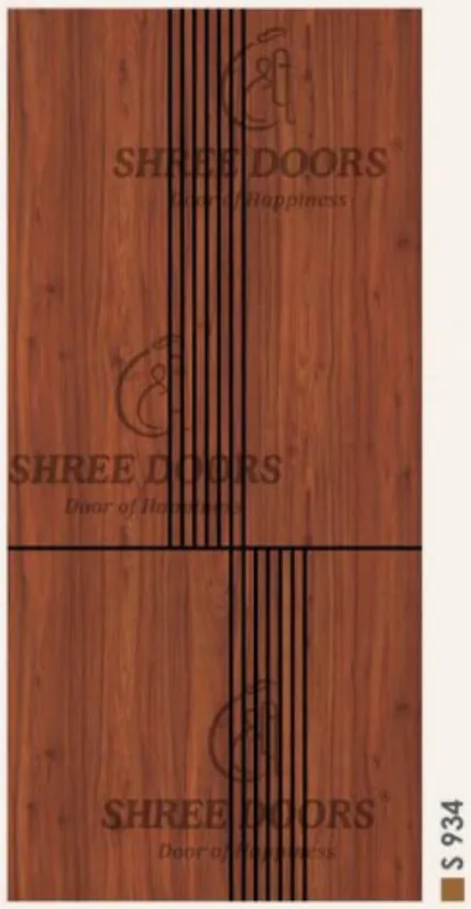 Eco Shine Laminated Groove Doors Door - Model SLG 045