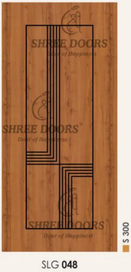 Eco Shine Laminated Groove Doors Door - Model SLG 048