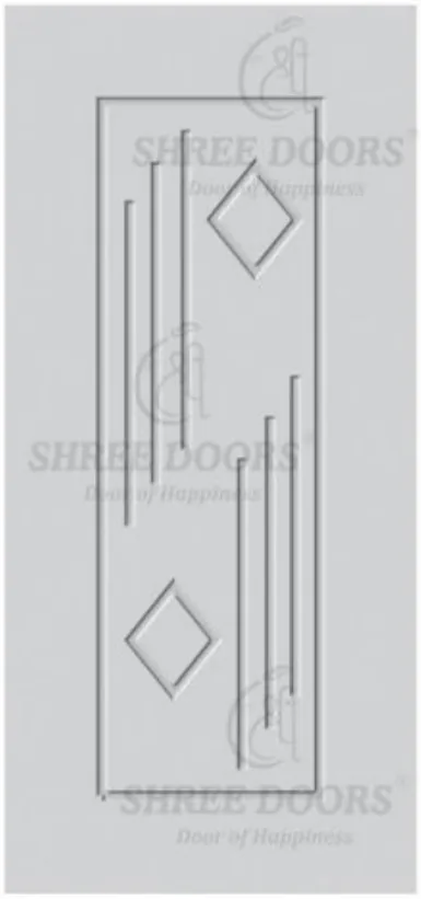 Eco Shine Solid Primer Coated Doors Door - Model SPC 315