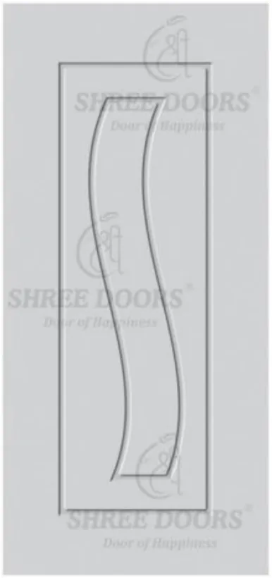 Eco Shine Solid Primer Coated Doors Door - Model SPC 322