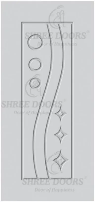 Eco Shine Solid Primer Coated Doors Door - Model SPC 323
