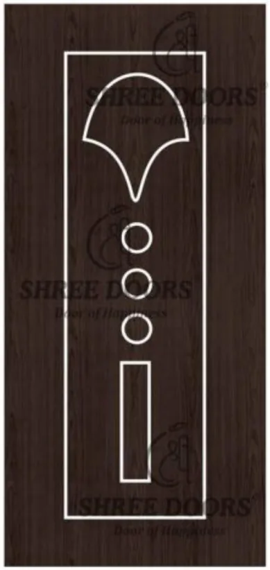 Eco Shine WPC with Membrane Doors Door - Model SWM 523