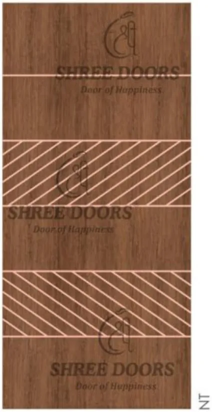 Eco Shine WPC UV Coated Doors Door - Model SUV 21